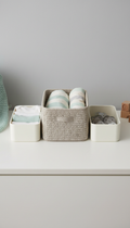 Two-Tone Diaper Caddy Tote