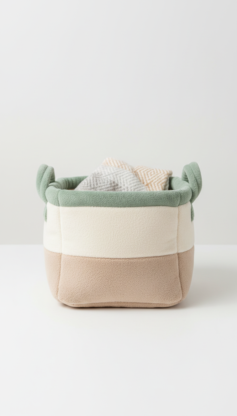 Fabric Storage Bin in Blush